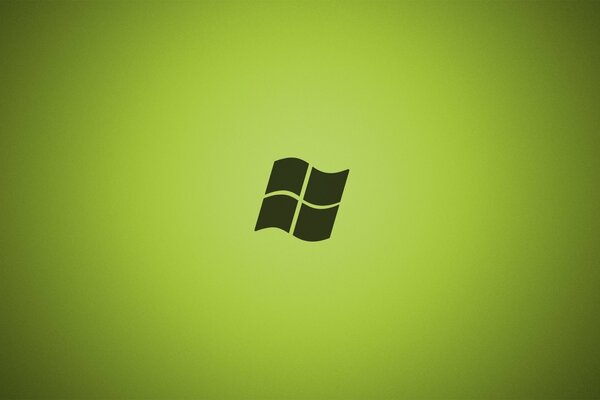 Logo de Windows minimalisme vert