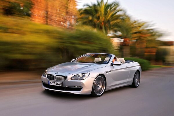 Schönes Bmw Cabrio in grauer Ausführung