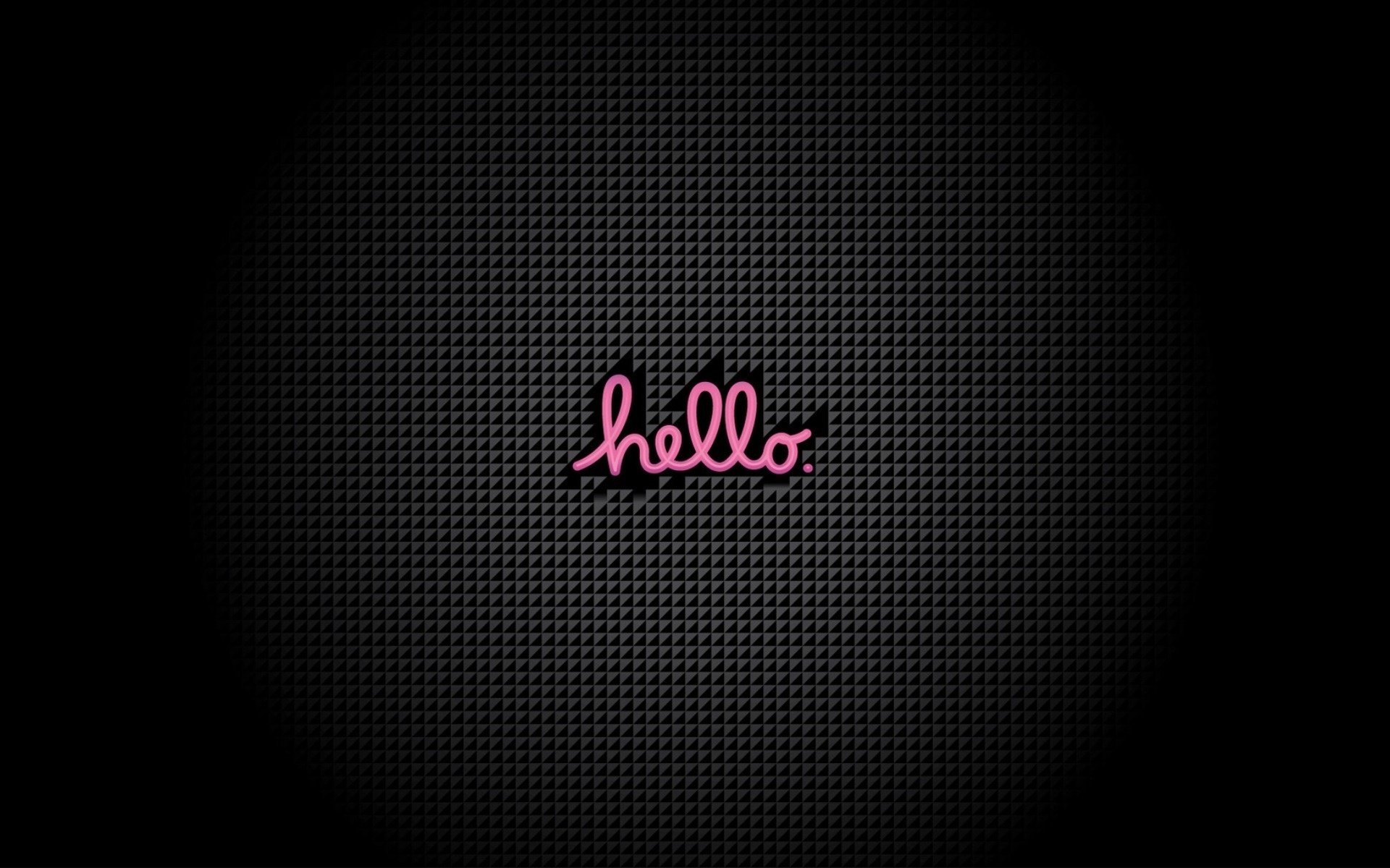 minimalism black background inscription hello simplicity dark background hello greeting