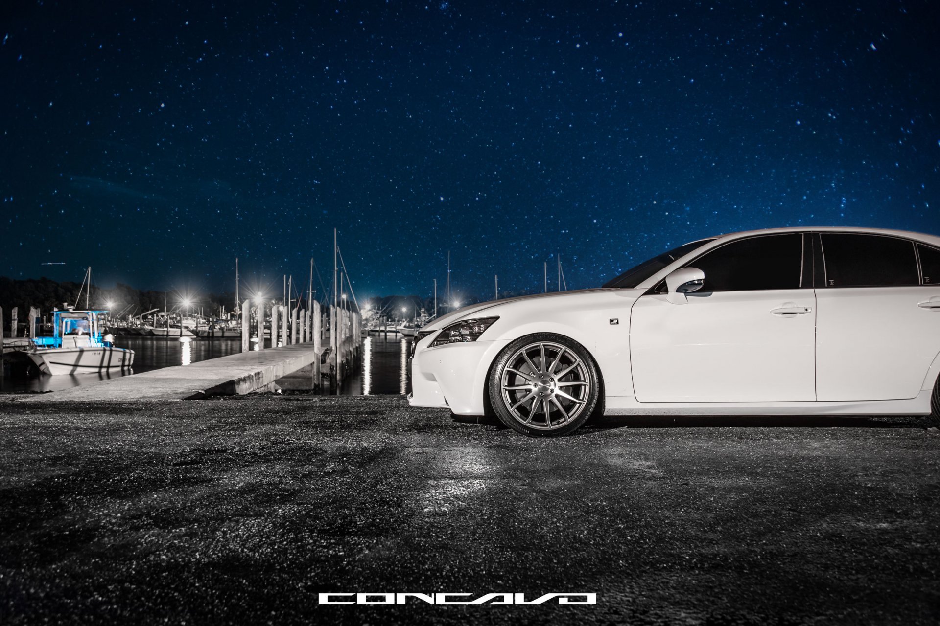 concavo wheels auto car lexus gs350 f-sport wing