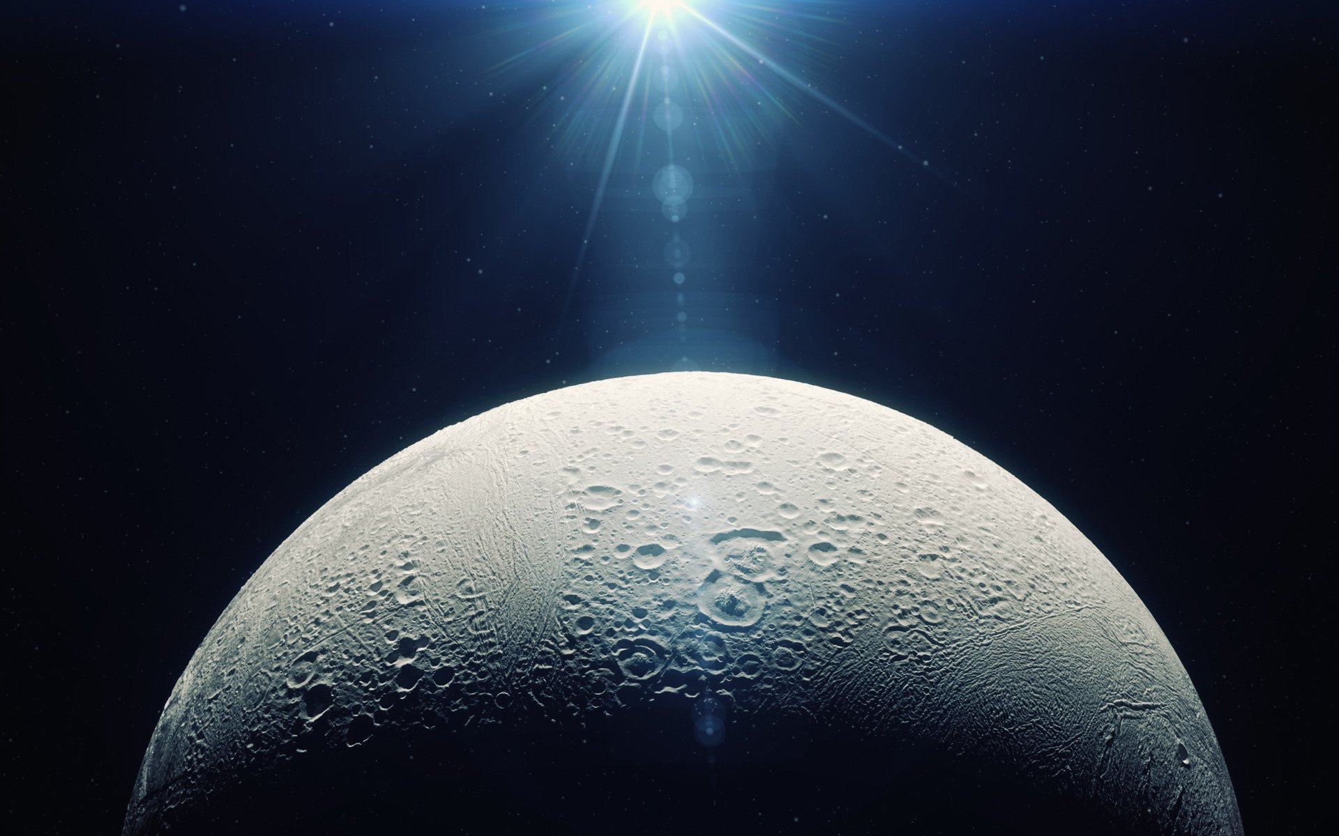 espace enceladus saturne univers galaxie espace étoiles nébuleuse planètes