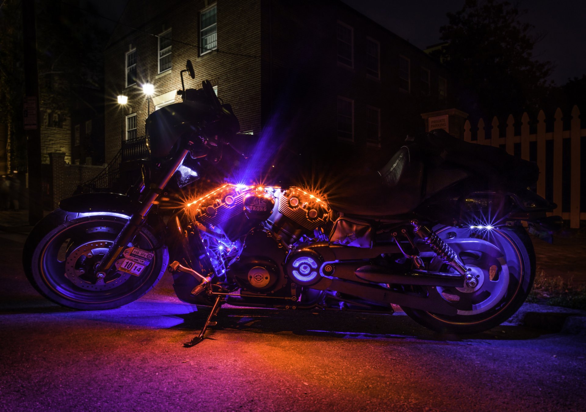 bicicleta motocicleta harley-davidson estilo luz de fondo