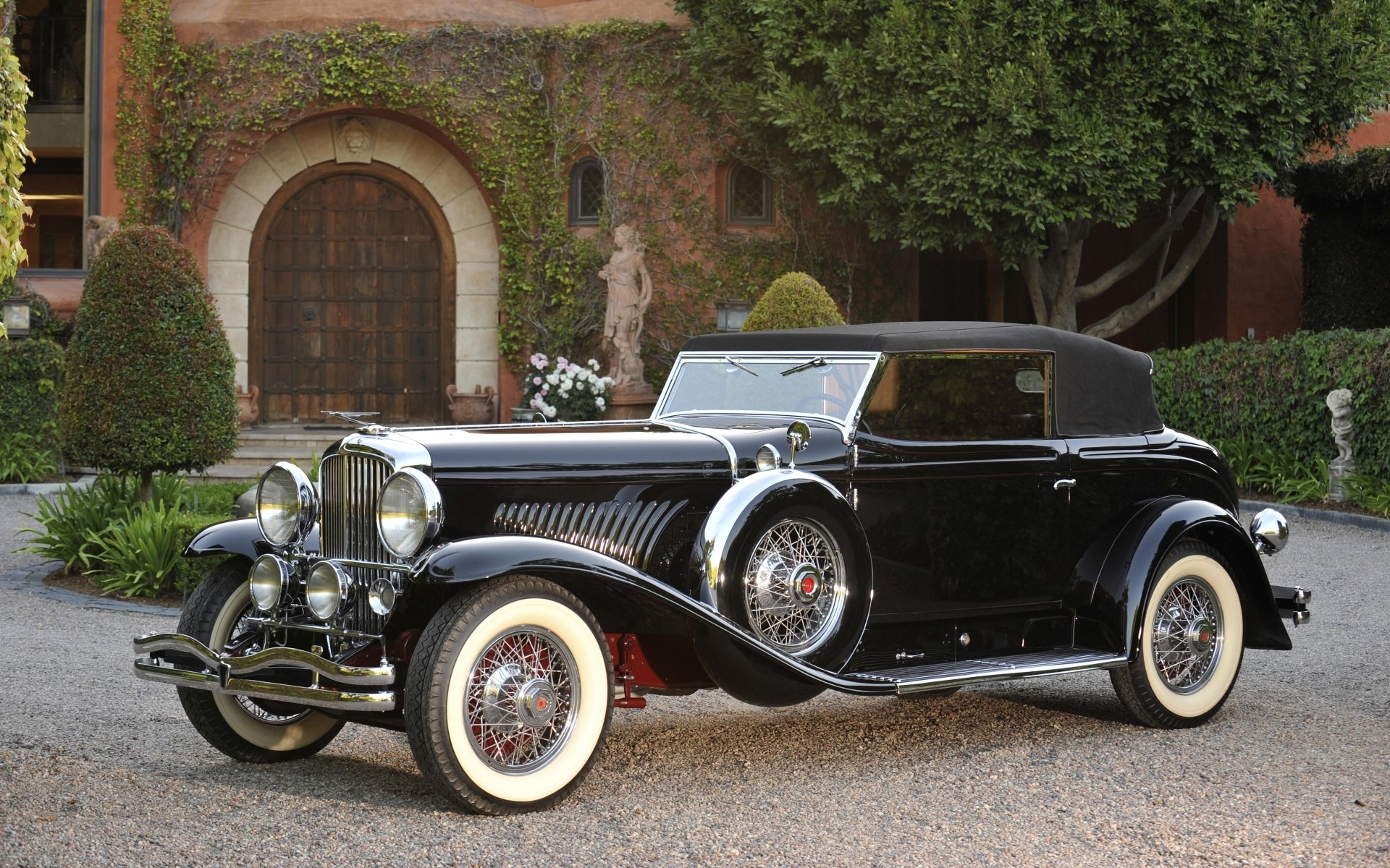 duesenberg j convertible victoria swb by rollston 1933 front background