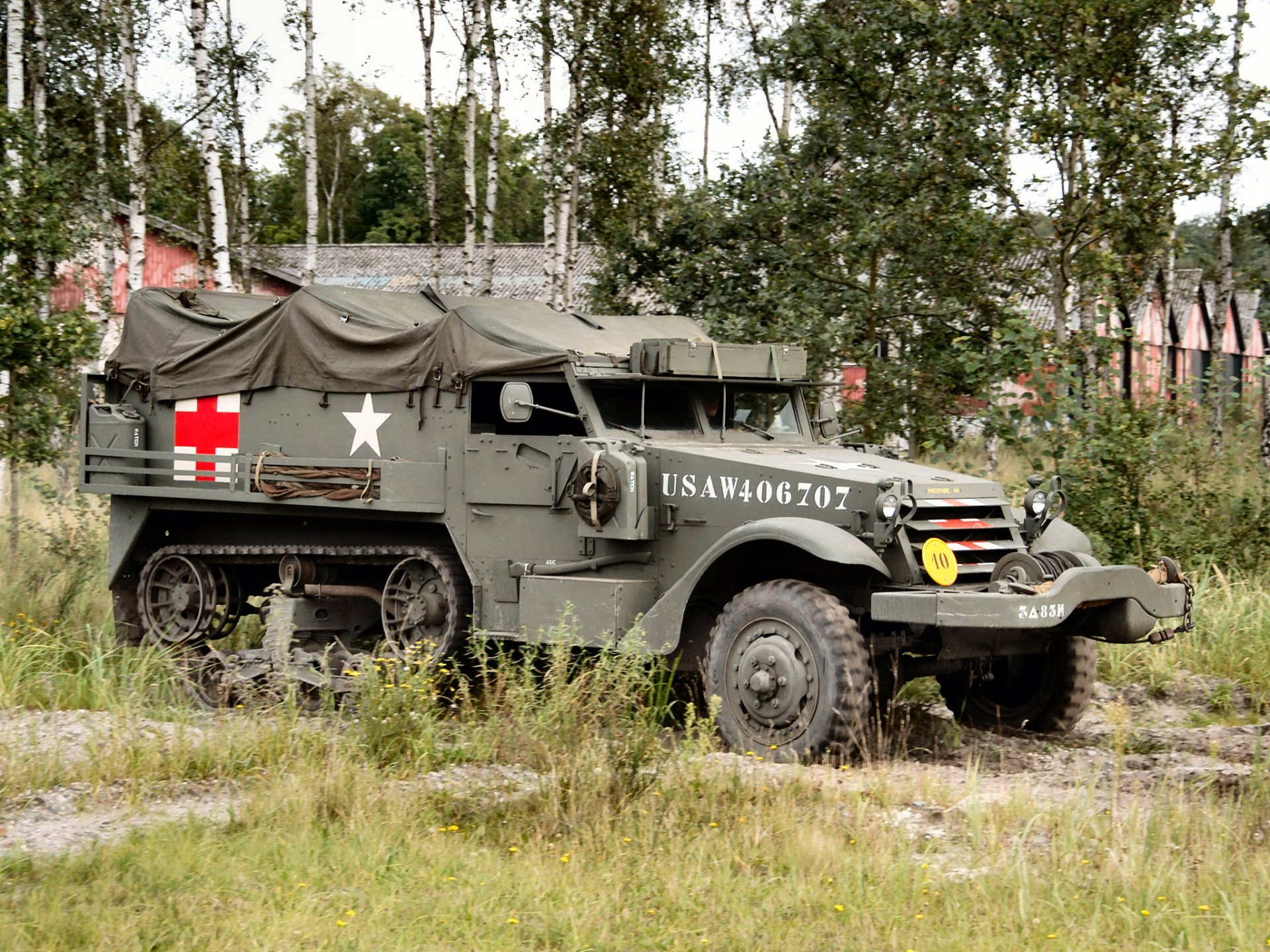 biały m3 half-track pogotowie 1940 przód