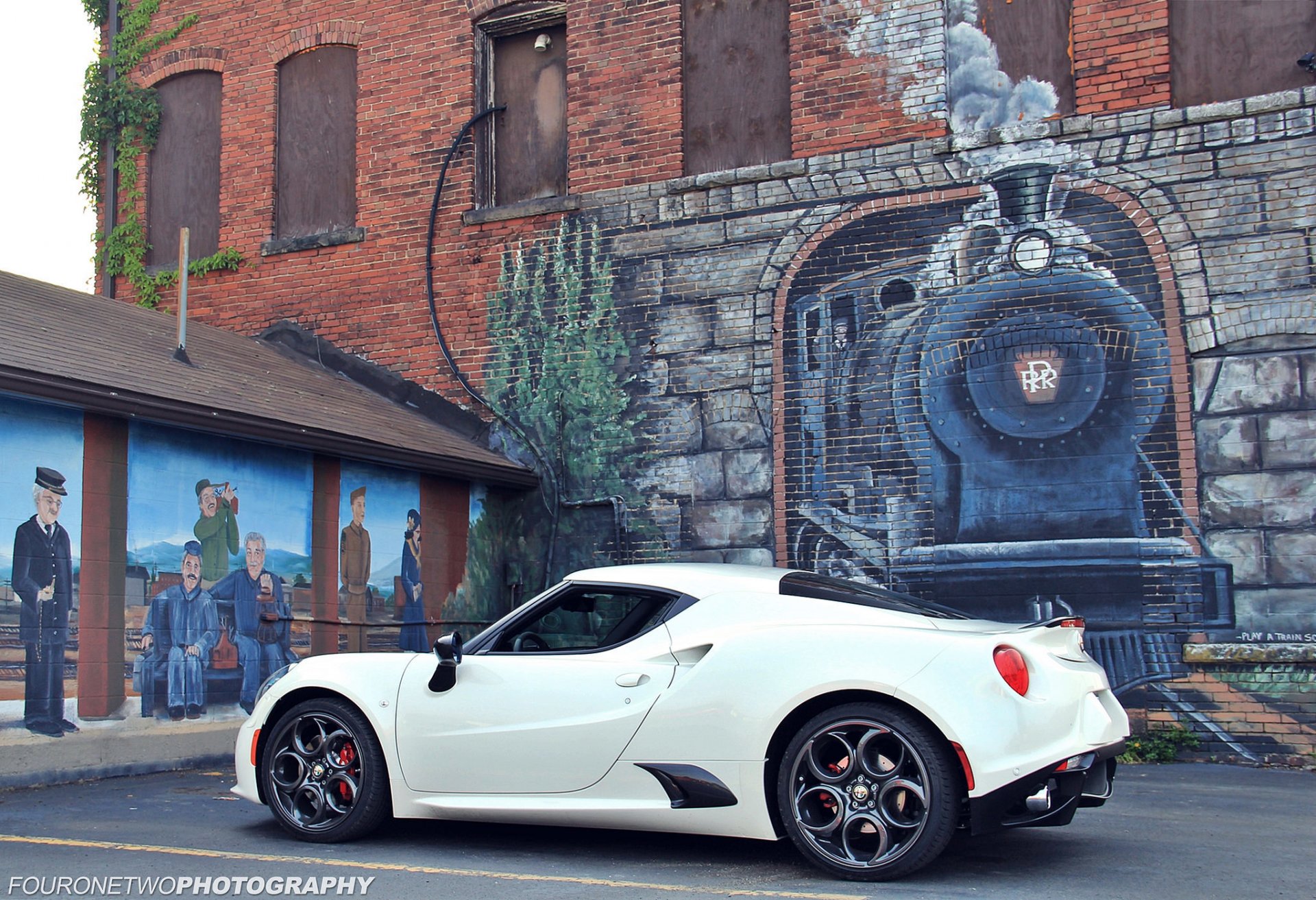 alfa romeo 4c alfa romeo ściana rysunek parowóz