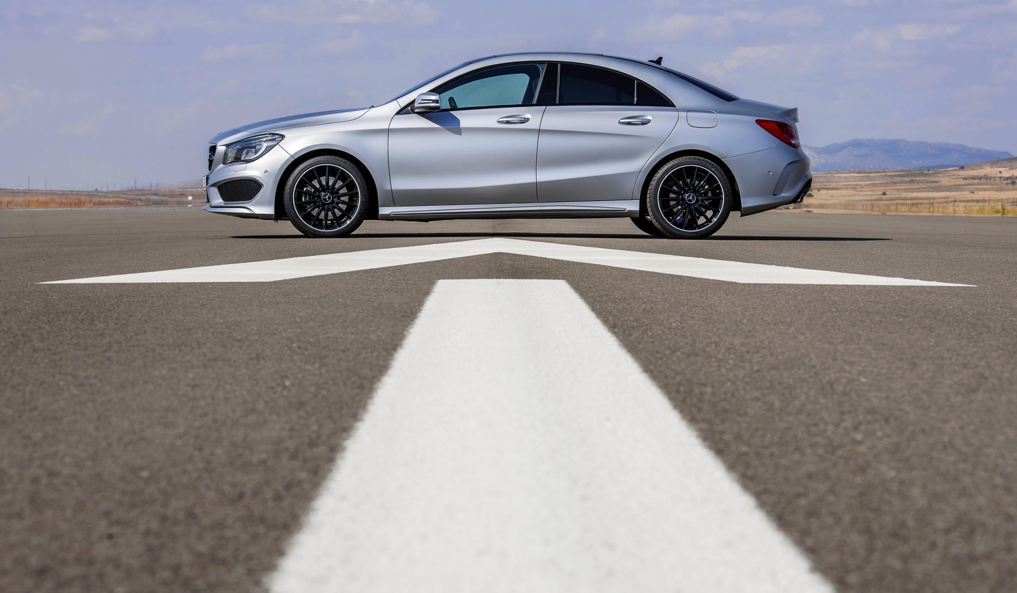 mercedes-benz cla class vehicles sedan grey a side view asphalt