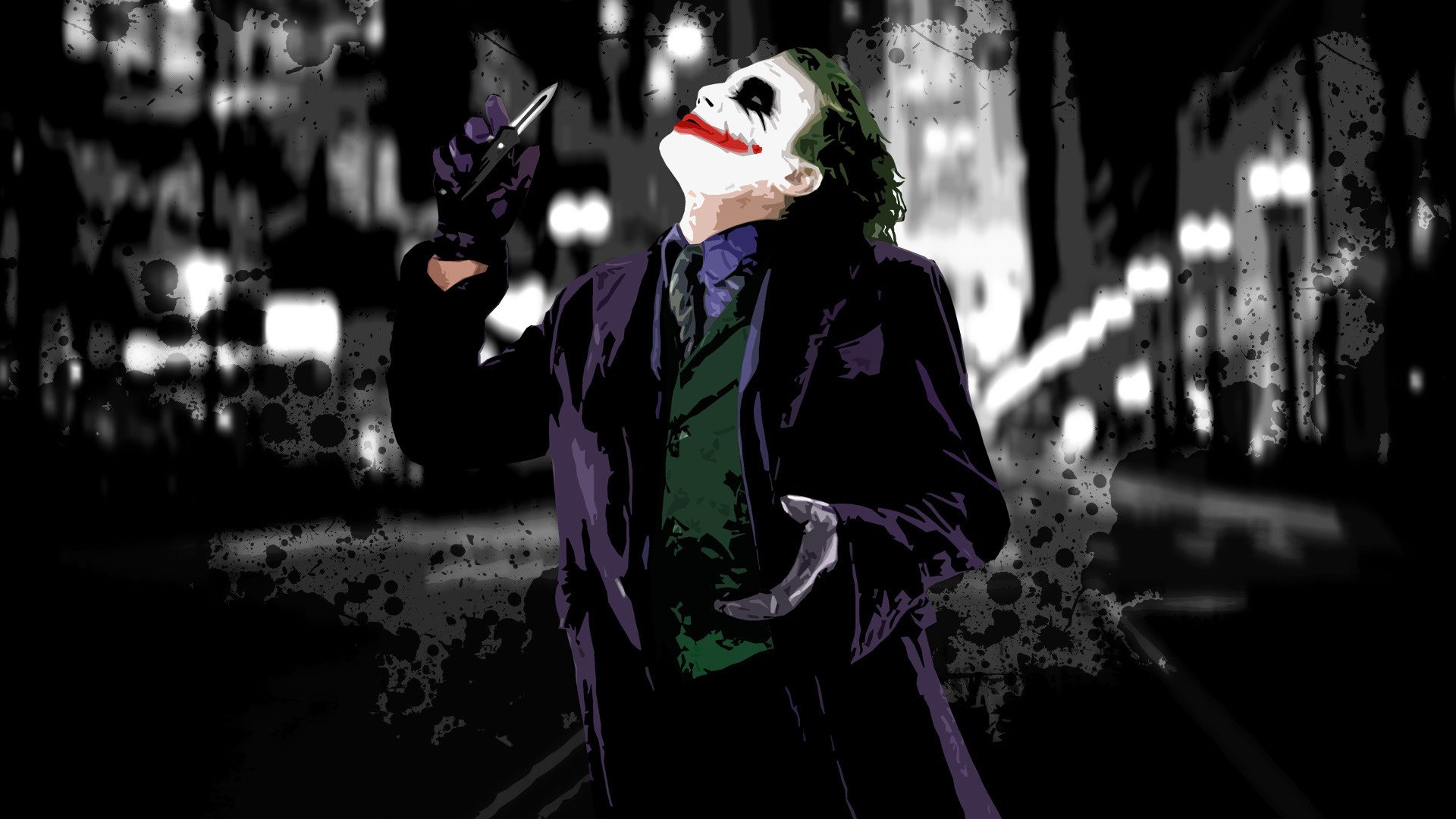 joker makijaż farba aktorzy filmowi film mężczyźni miasta