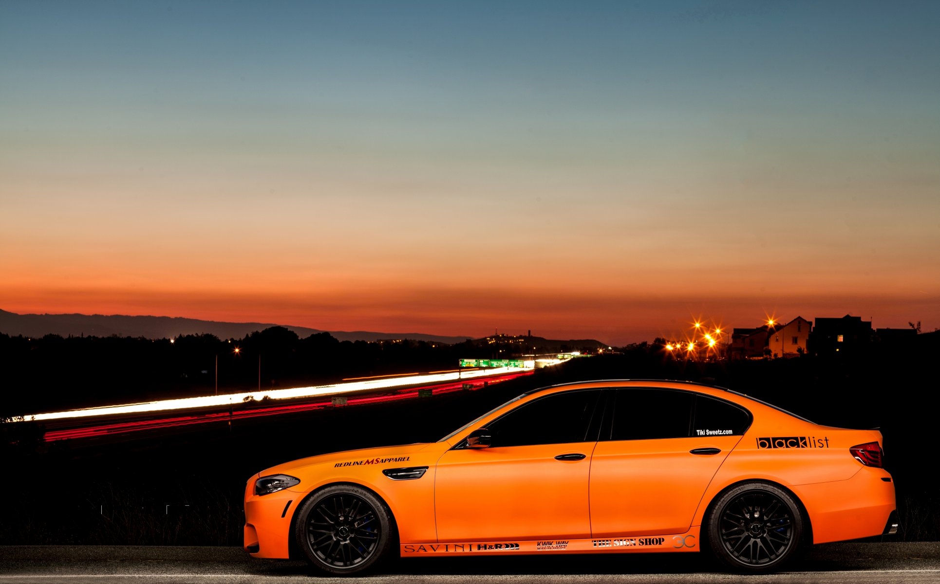 bmw m5 f10 matte orange frosted orange section drive