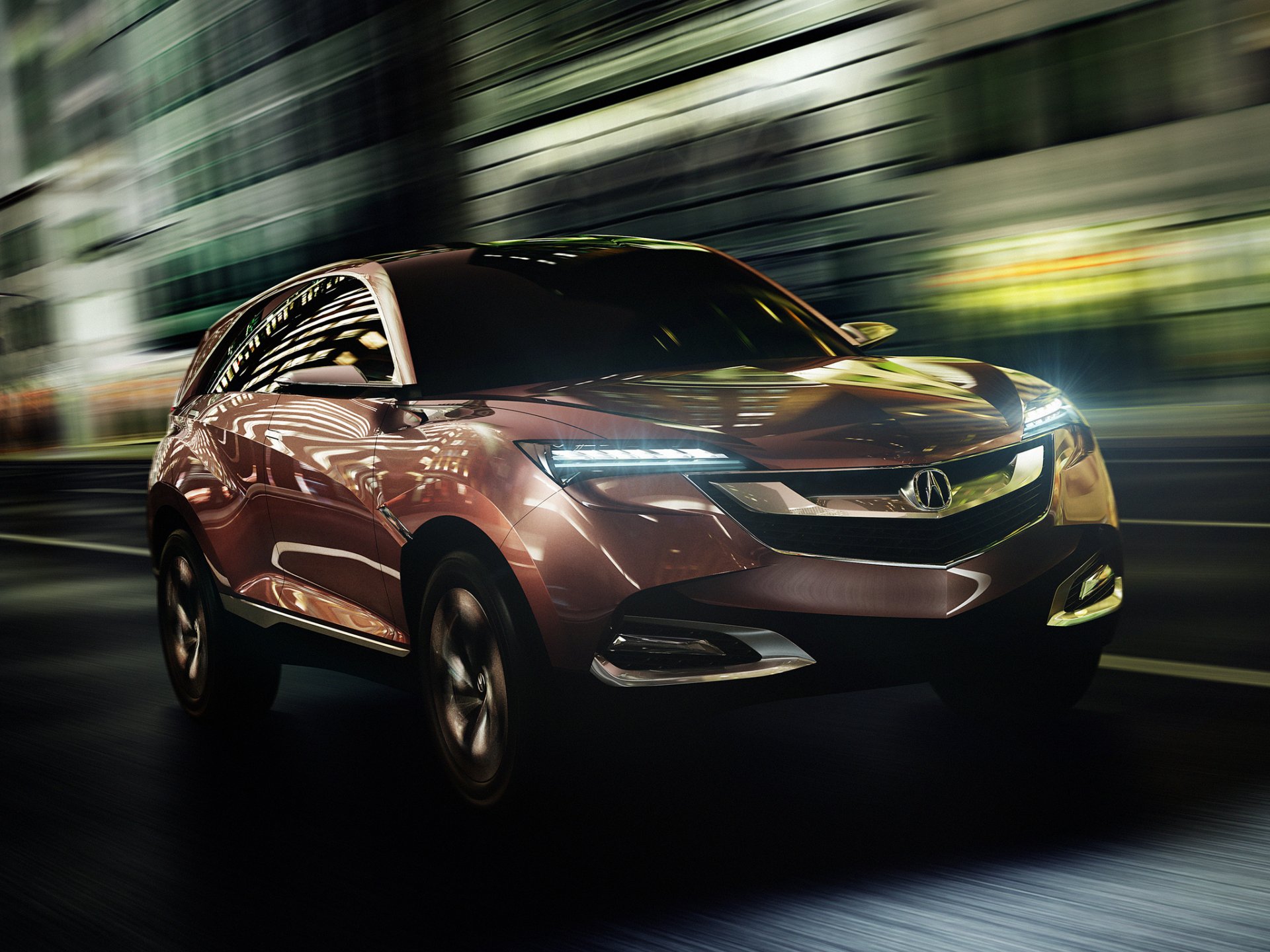 acura suv x concepto auto concepto frente faros