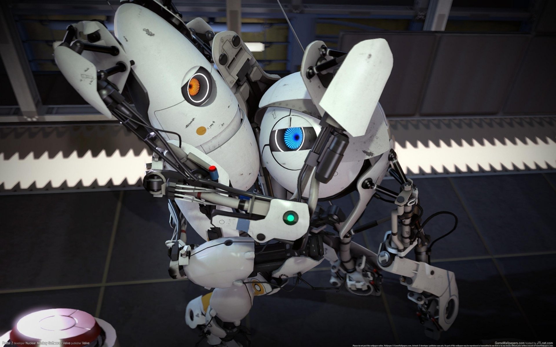 portal 2 valve robots роботы cg wallpapers киборги андроиды