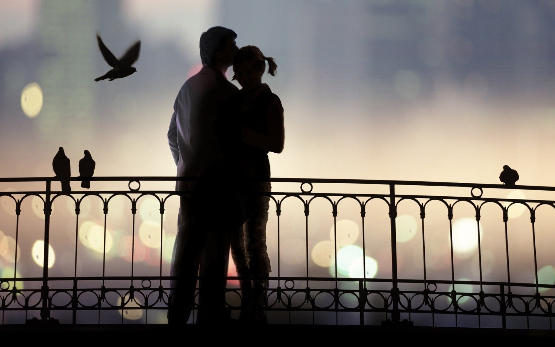 paar abend brücke liebe beziehungen romantik zärtlichkeit gefühle liebhaber leidenschaft datum treffen männer frauen