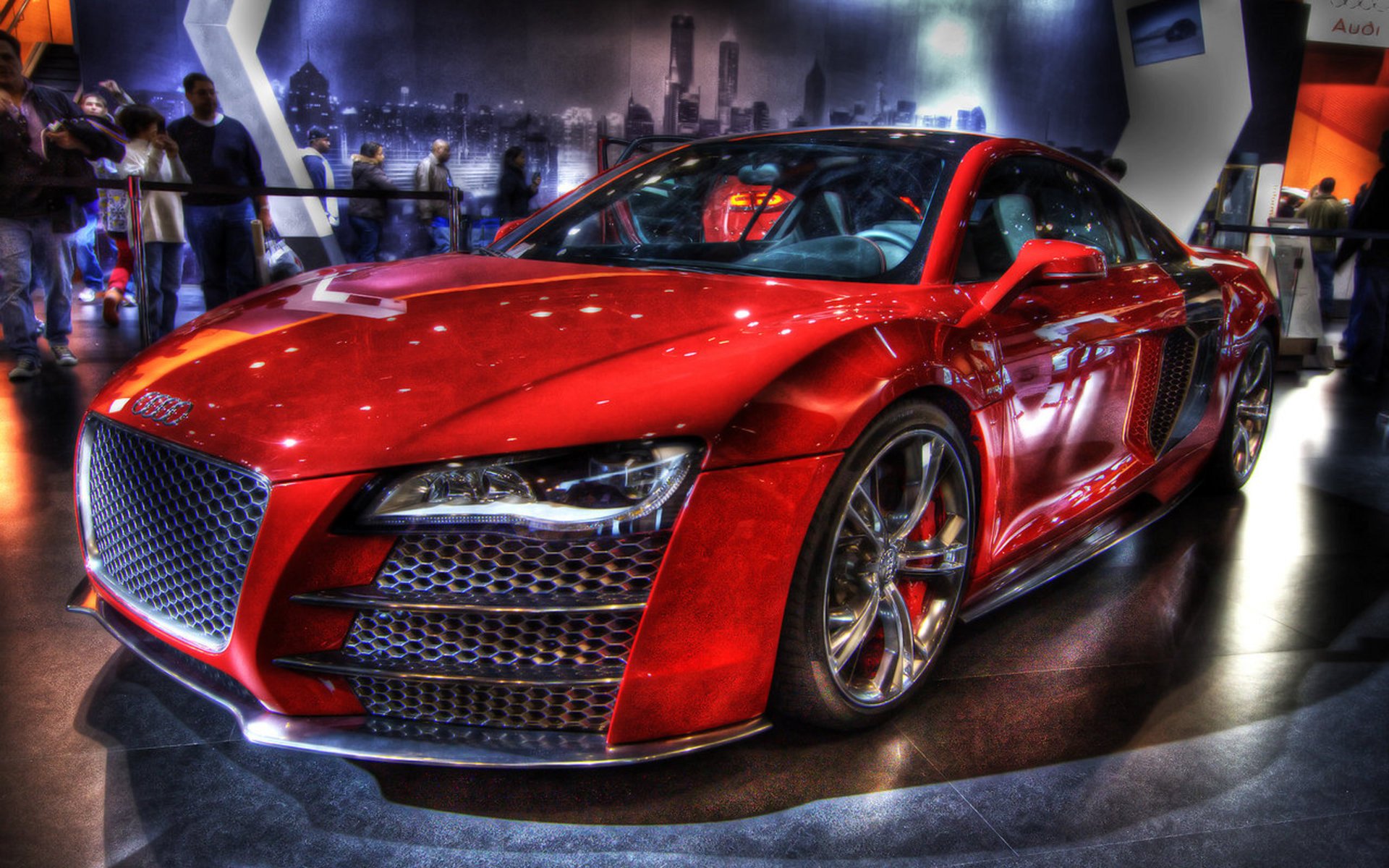 audi r8 samochody hd czerwone auto wystawa audi samochód auto styl design samochód samochody transport motoryzacja