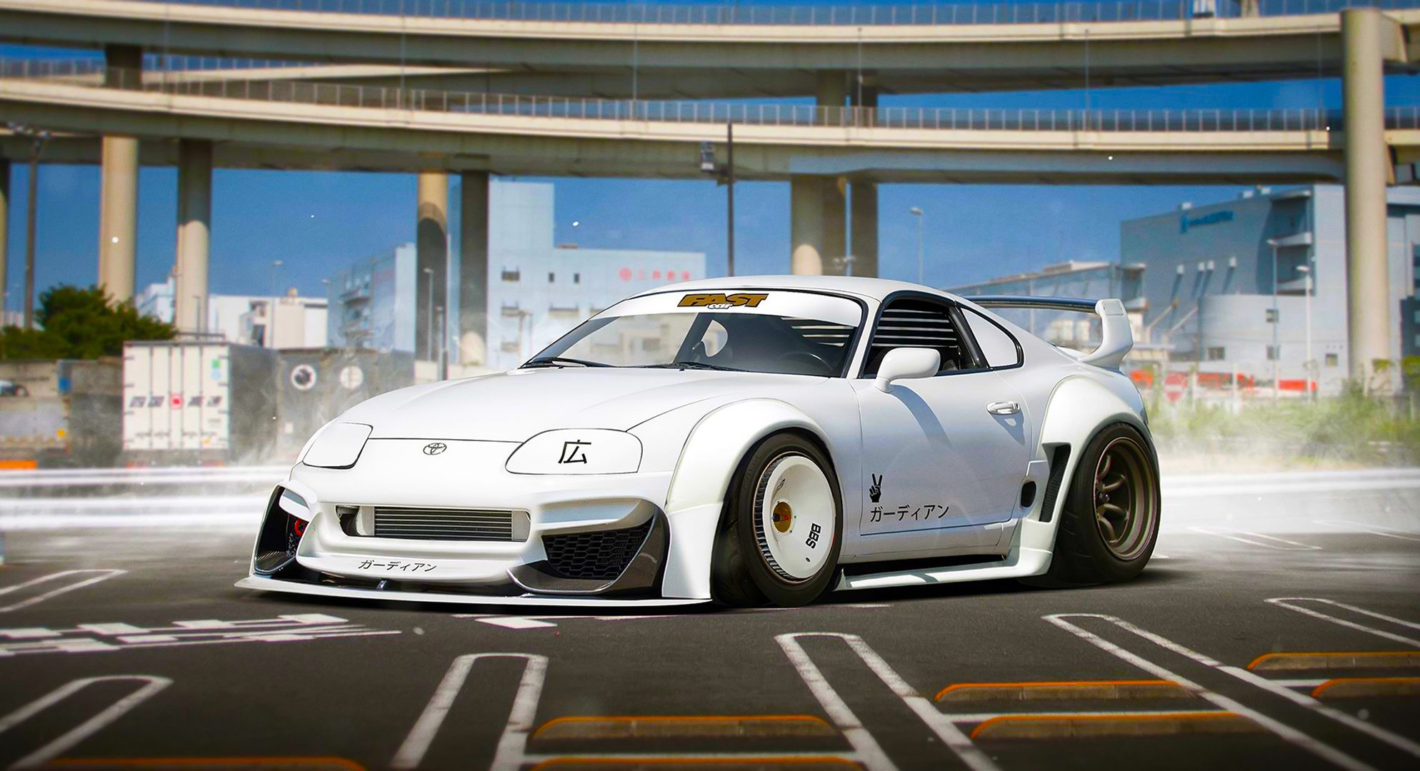 toyota supra guardian white future tuning by khyzyl saleem