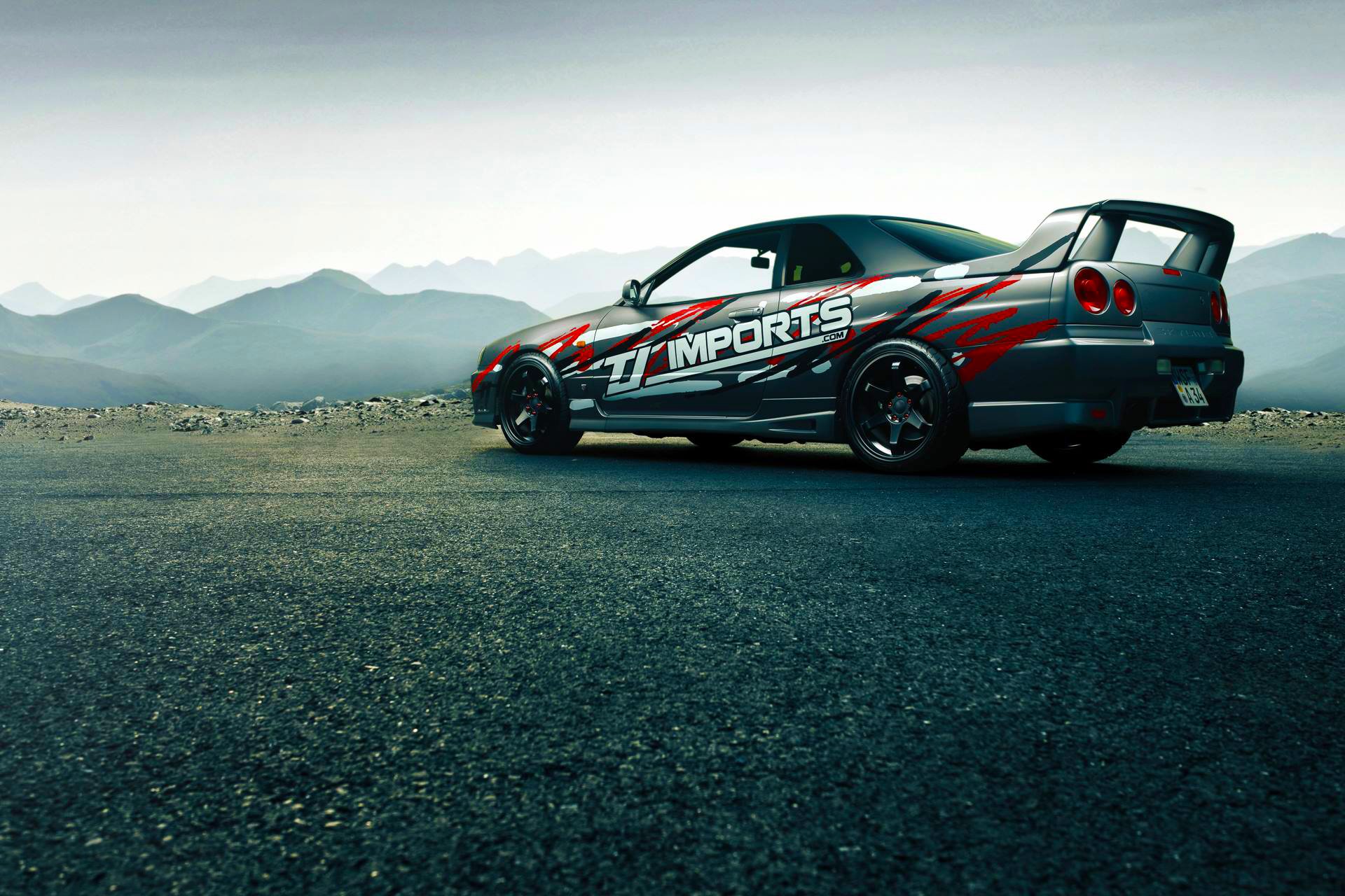 nissan orizzonte r34 gtt corsa sport auto giappone posteriore