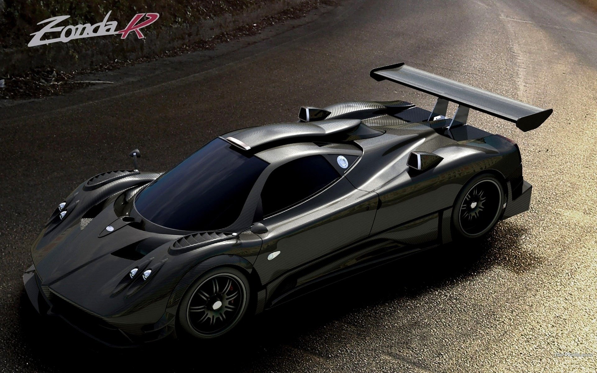 zonda-r sortierbares auto sportlich straße material auto auto graues auto abend tuning sportwagen transport kraftfahrzeuge