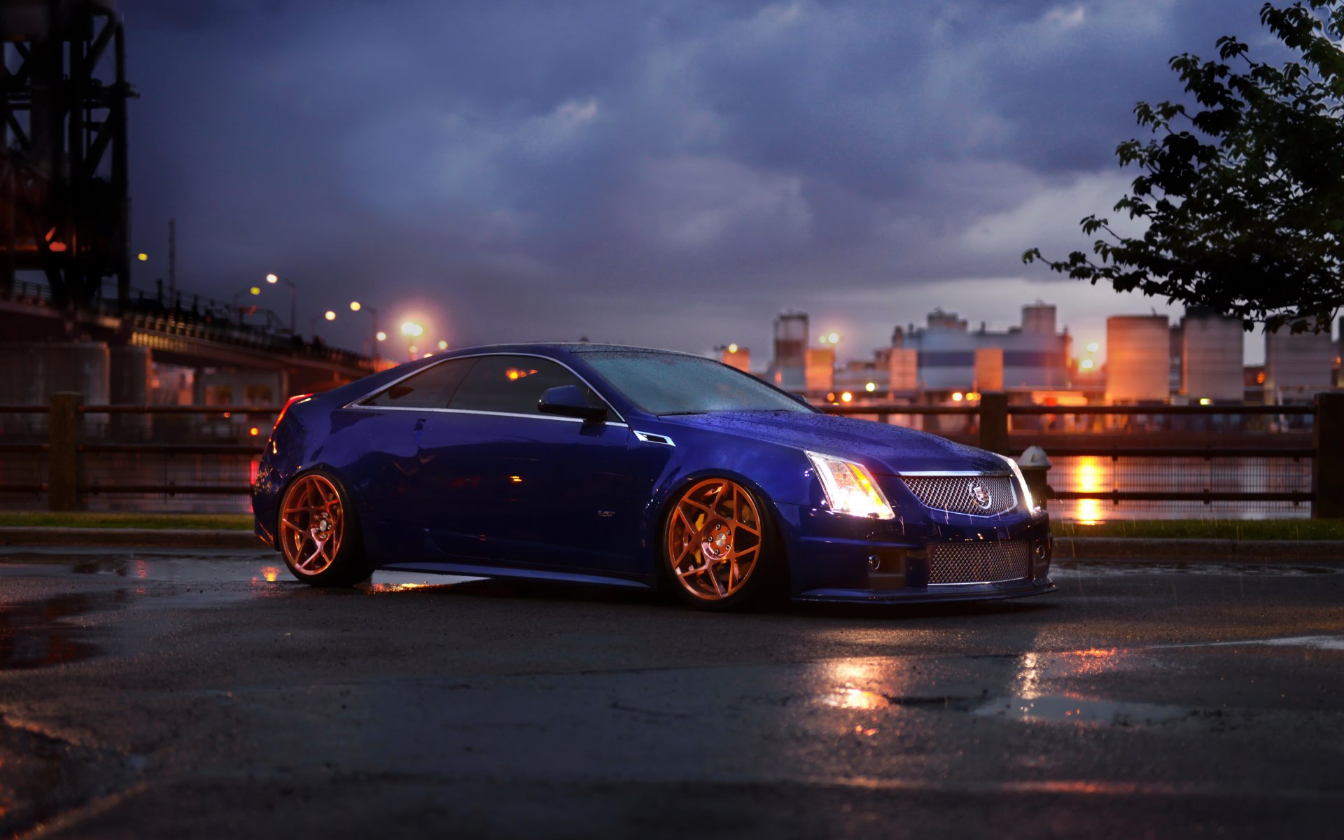 cadillac cts coupe coche lluvia