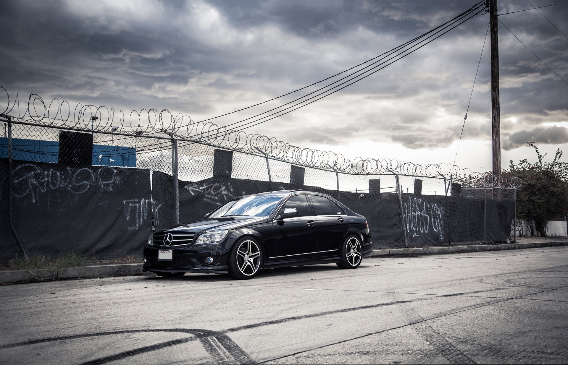 mercedes benz c300 vossen tuning