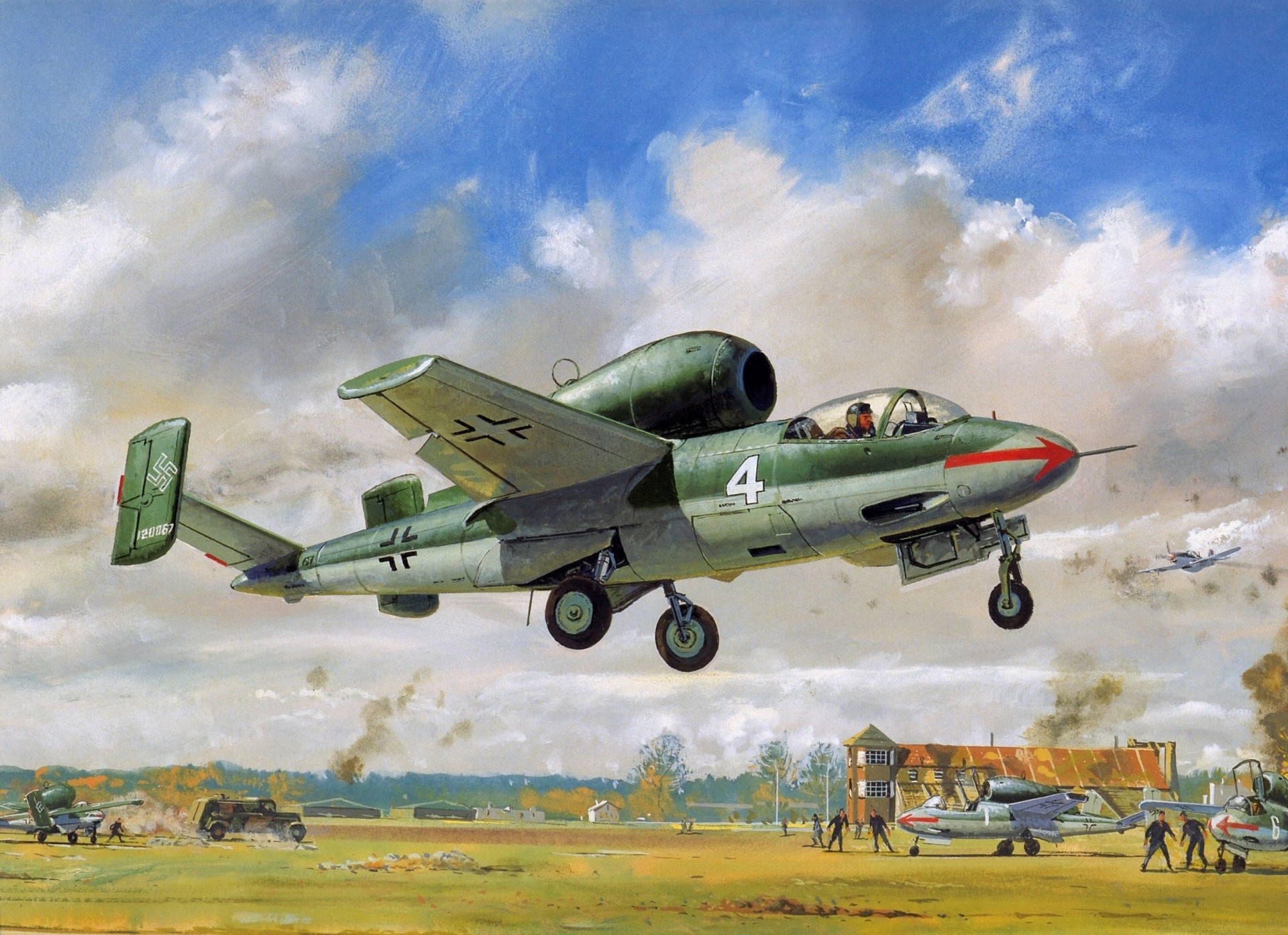 heinkel nubes guerra dibujo cielo