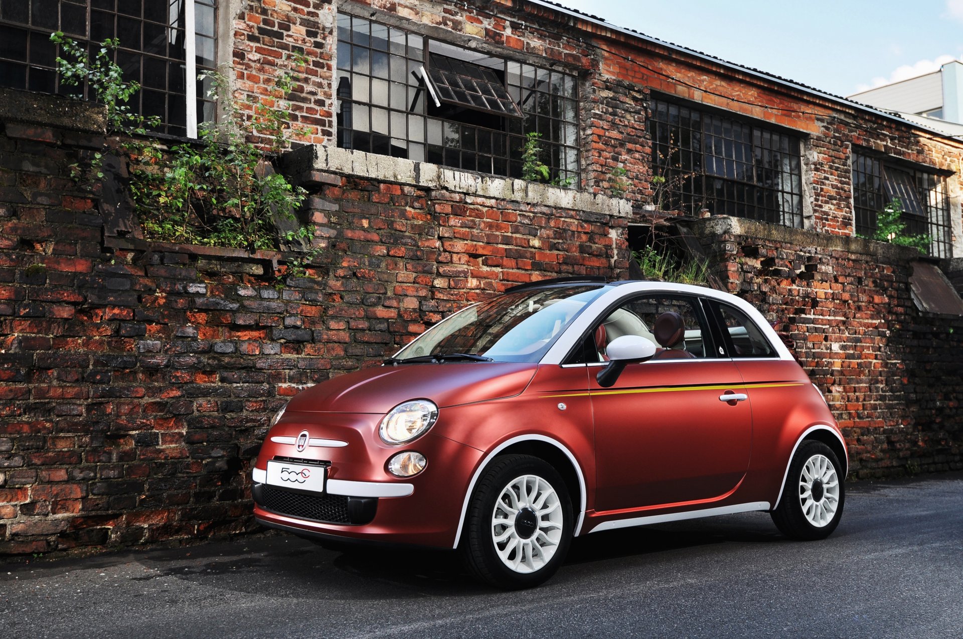 2012 fiat 500c giro della polonia fiat parete