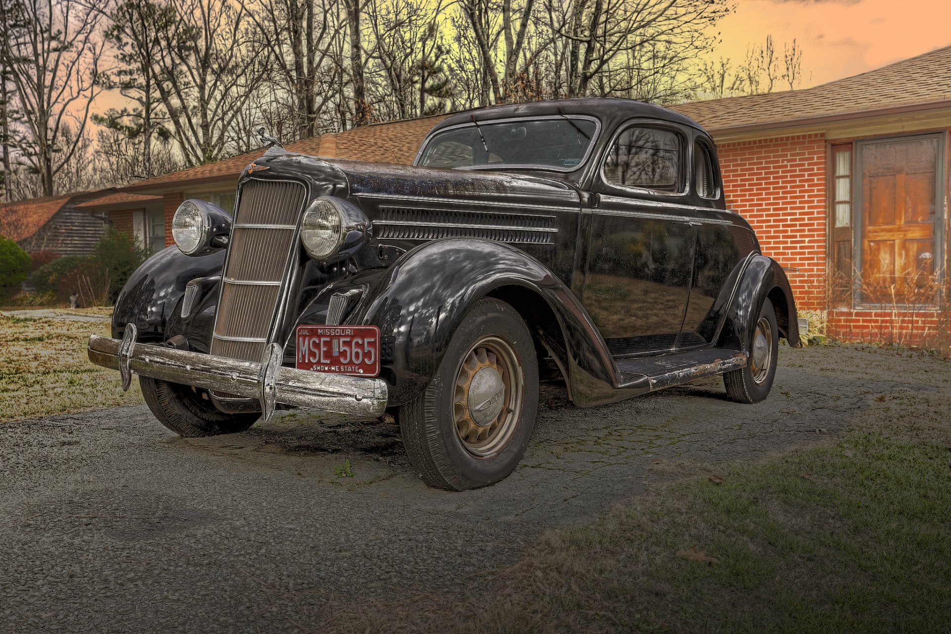 1935 dodge coupe klasyczny retro