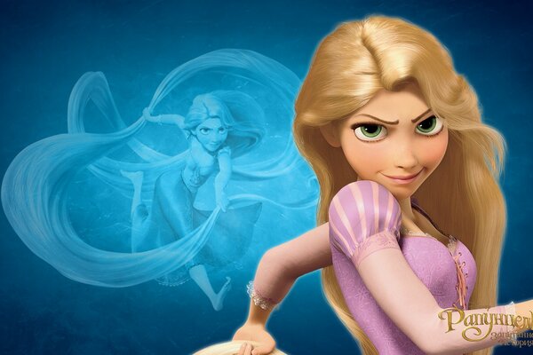 Screensaver sul desktop con Rapunzel