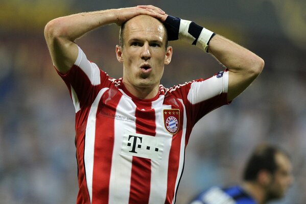 Arien Robin. Fußball. Bayern. Stadion