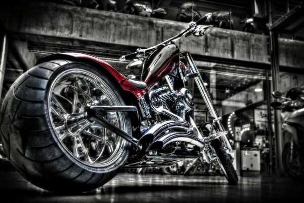 Niestandardowy chromowany Motocykl harley