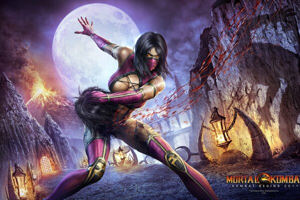 Filles dans la bataille mortelle de Mortal Kombat