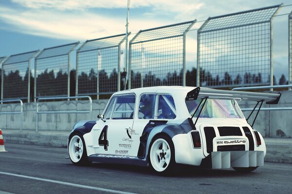 Sports tuned mini cooper in white