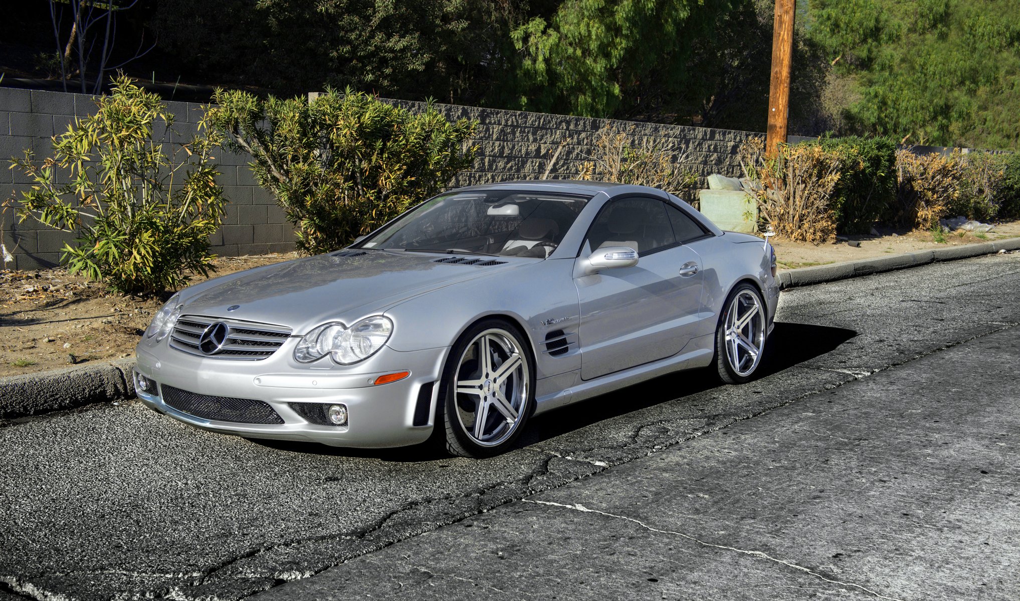 mercedes sl65 silver front wheels mercedes benz metellick silver