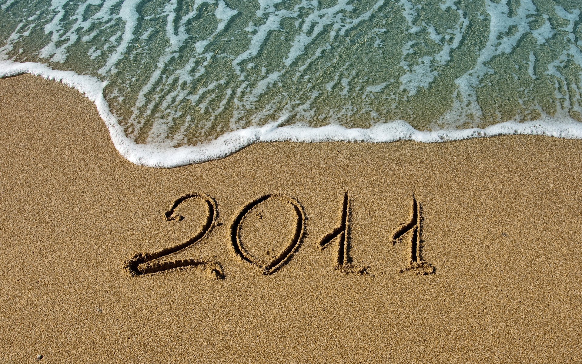 makro 2011 neujahr neujahrstapeten strände wasser sand meer ozean küste ziffer zahlen strand