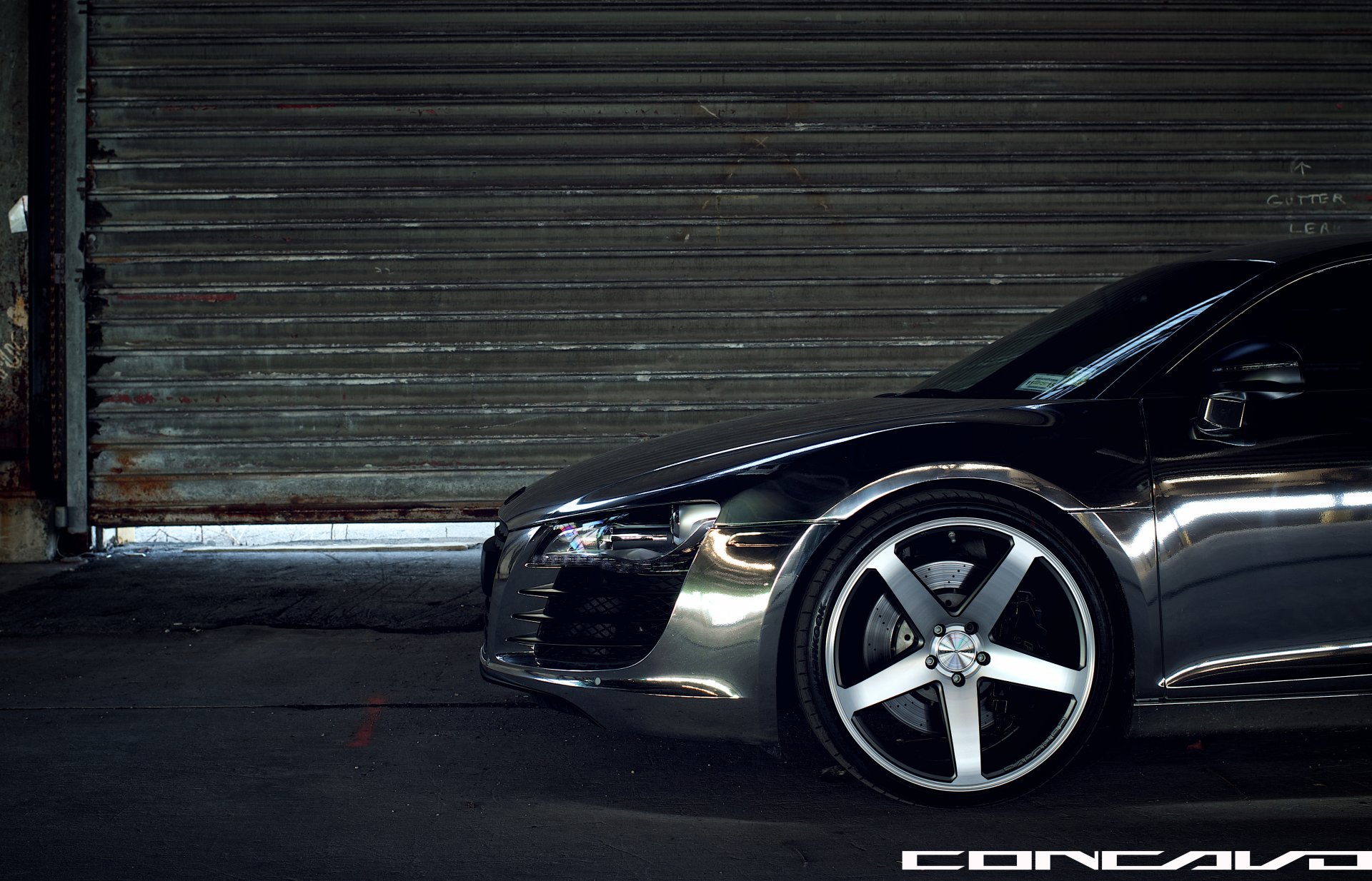 koła concavo audi r8 chrom cw-5 matte black zderzak optyka