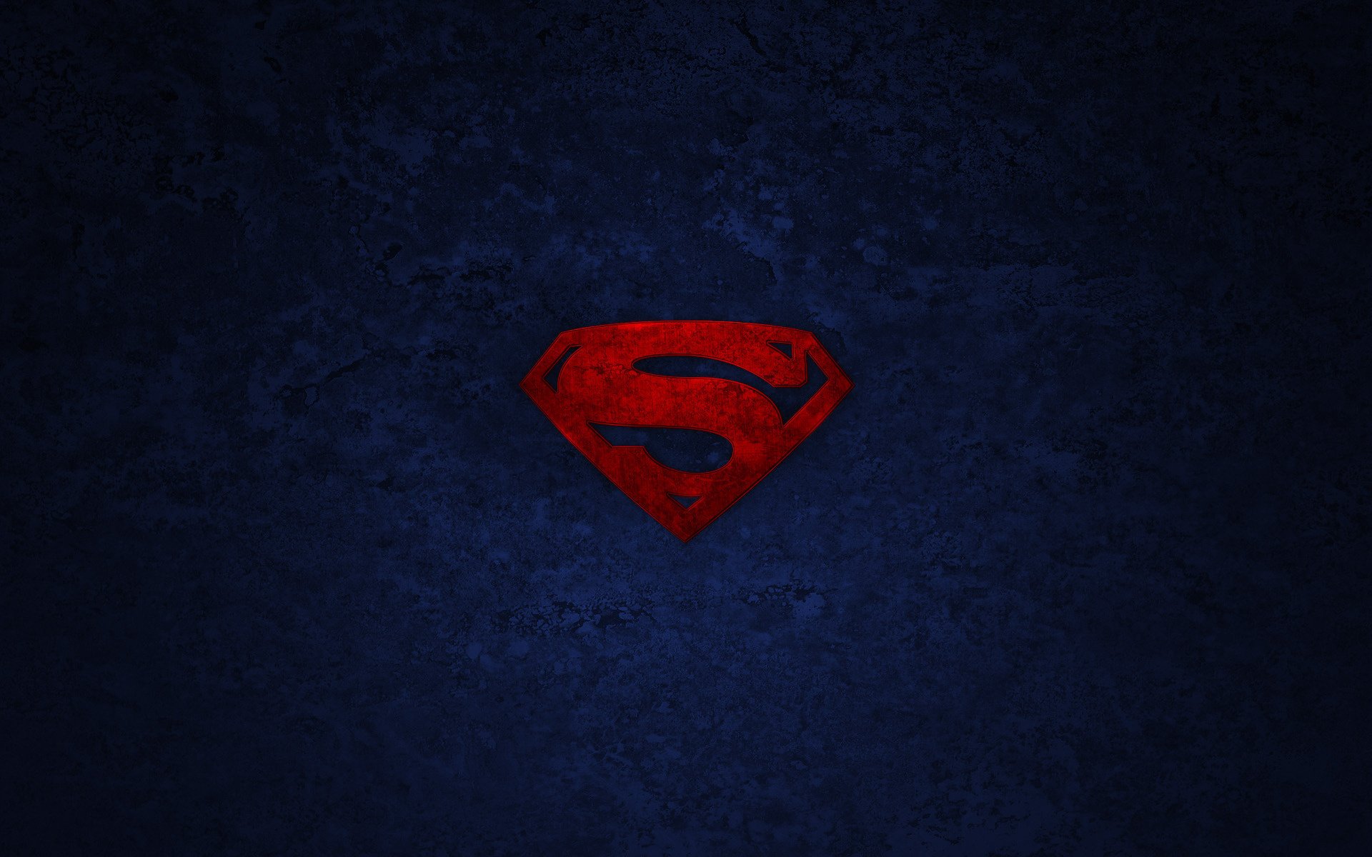 superman minimalizm superman logo symbol superbohater tło emblematy prostota ciemne tło