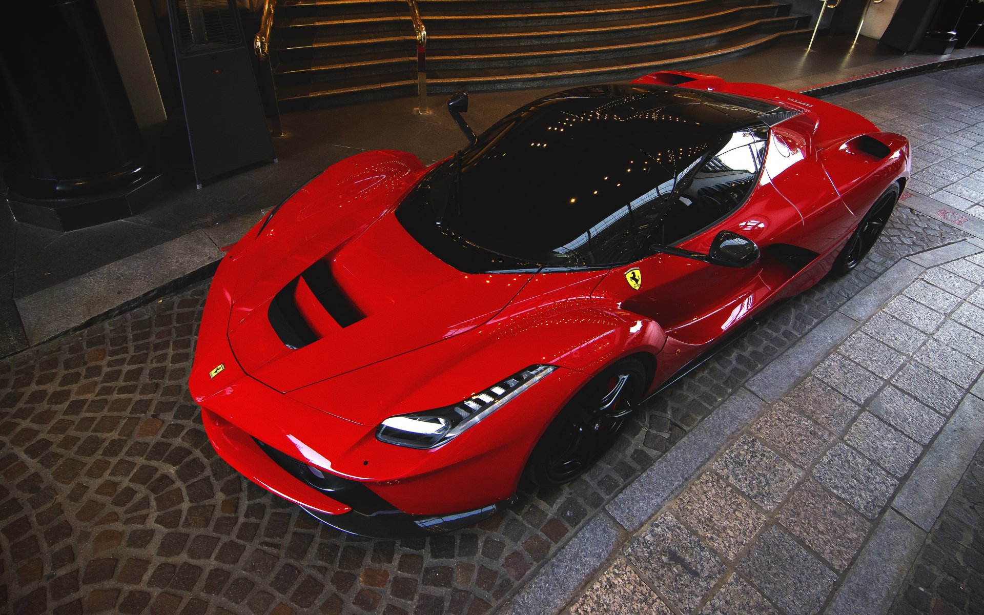 ferrari laferrari supersamochód czerwone