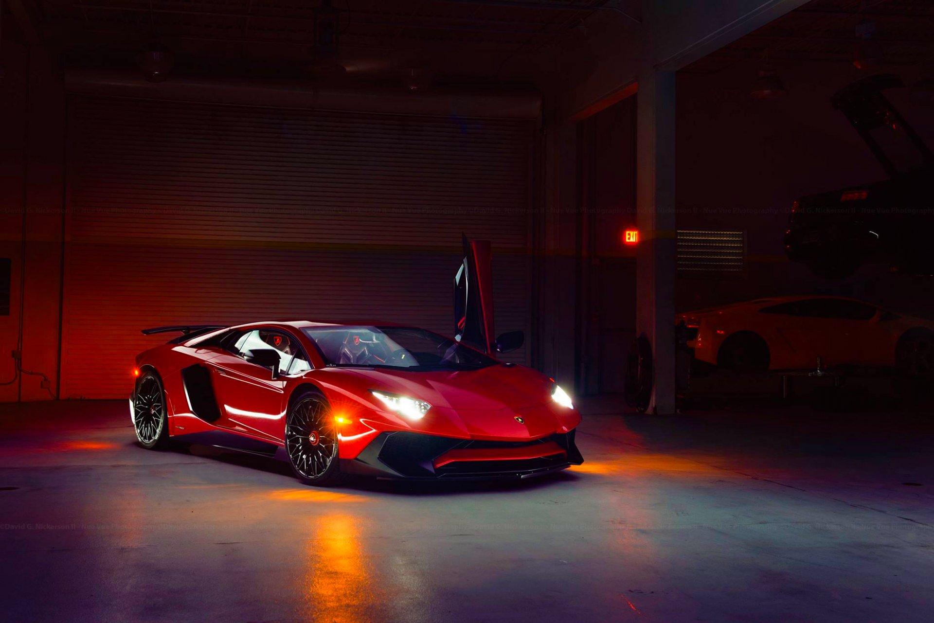 lamborghini aventador lp 750-4 superveloce superdeportivo puertas frente