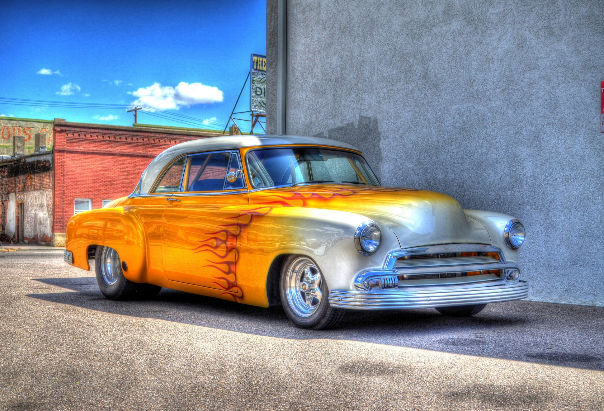 retro vehicles classic design hdr