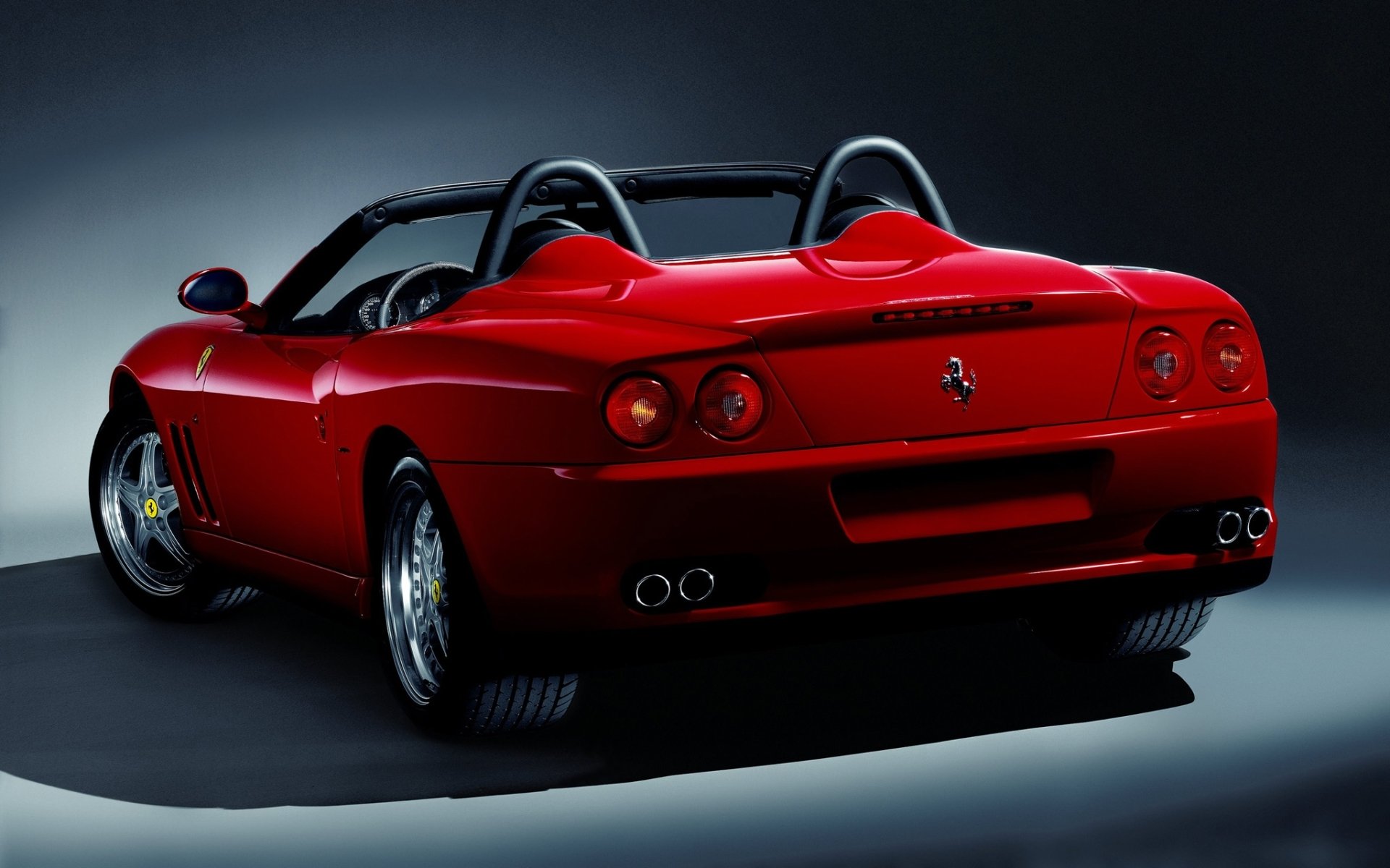 ferrari barchetta pininfarina ferrari supersamochód czerwony widok z tyłu