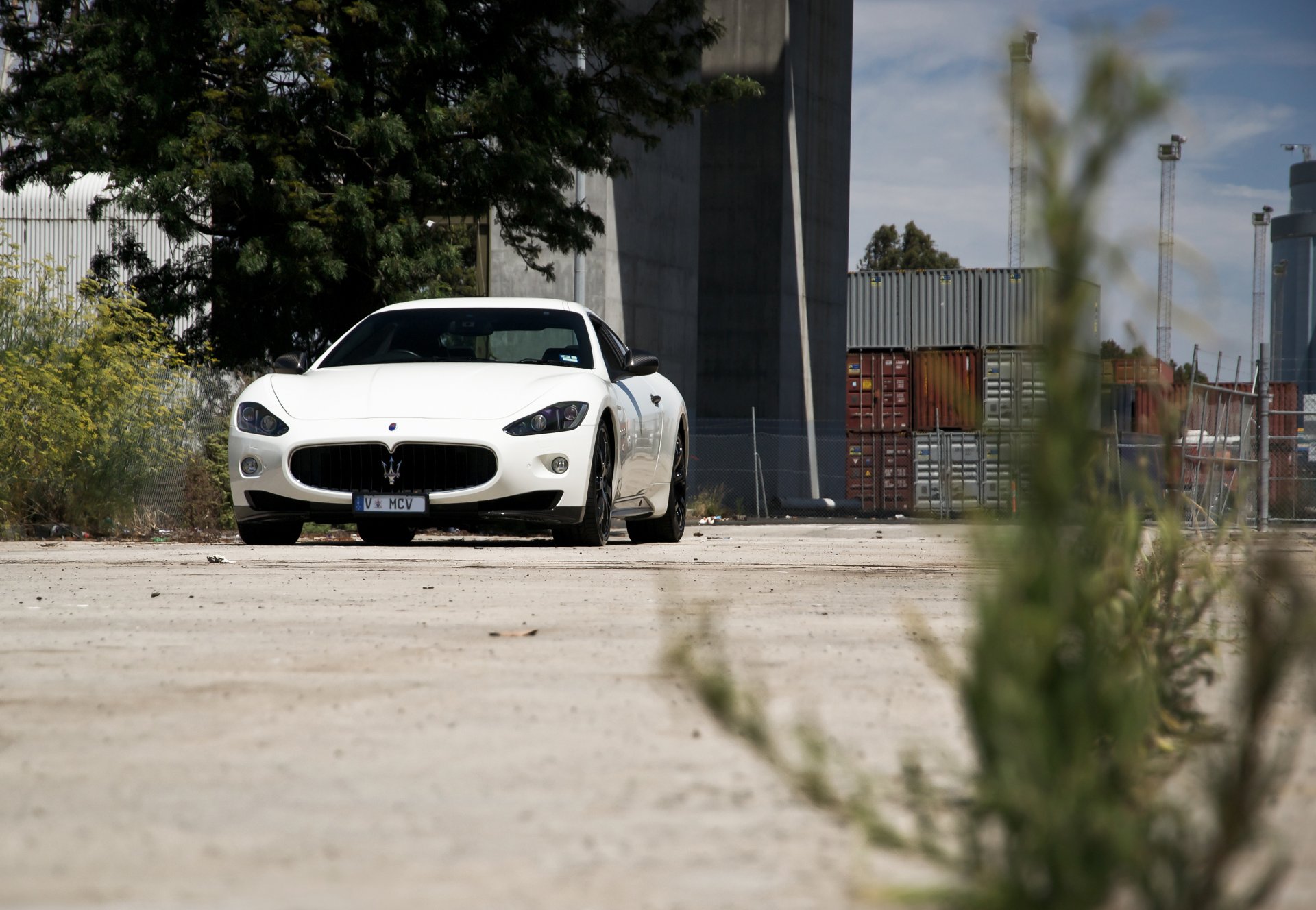 maserati granturismo mc stradale weiß maserati granturismo vorderansicht grundierung