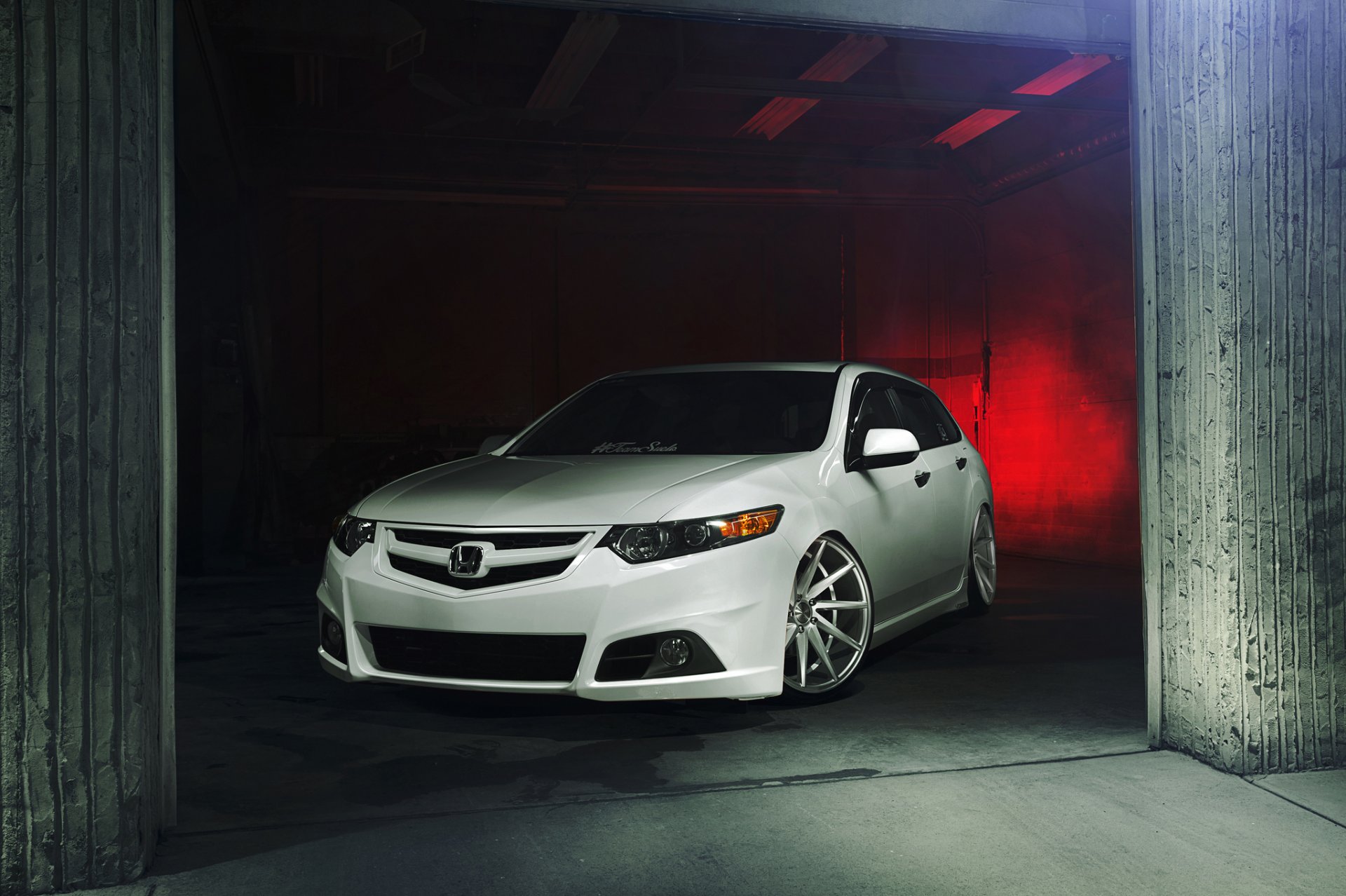 honda acura tsx wagon white honda acura white tuning vossen front