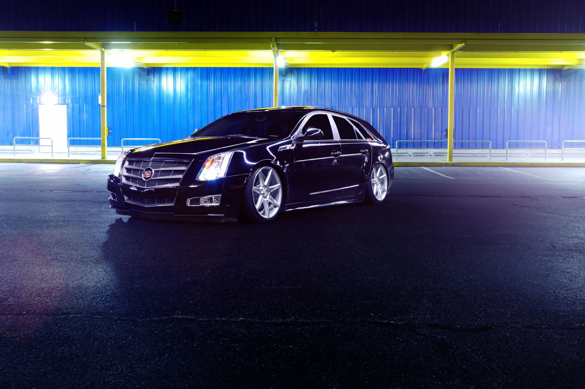 cadillac cts vossen ruote cv7 nero auto tuning anteriore