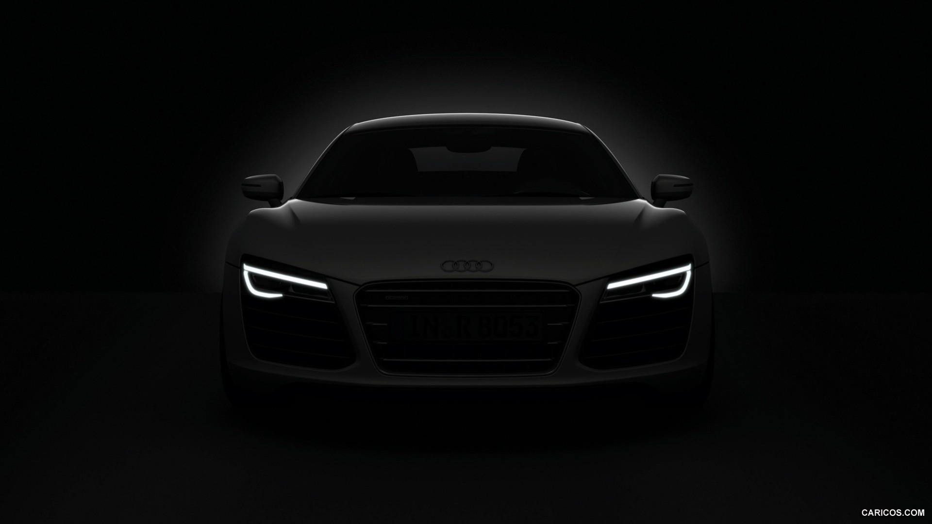 audi r8 buio nero