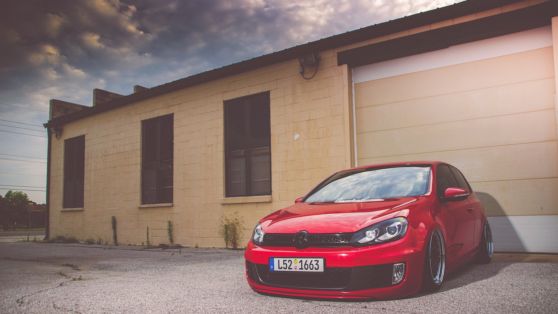 volkswagen mk6 bbs vw golf gti rojo