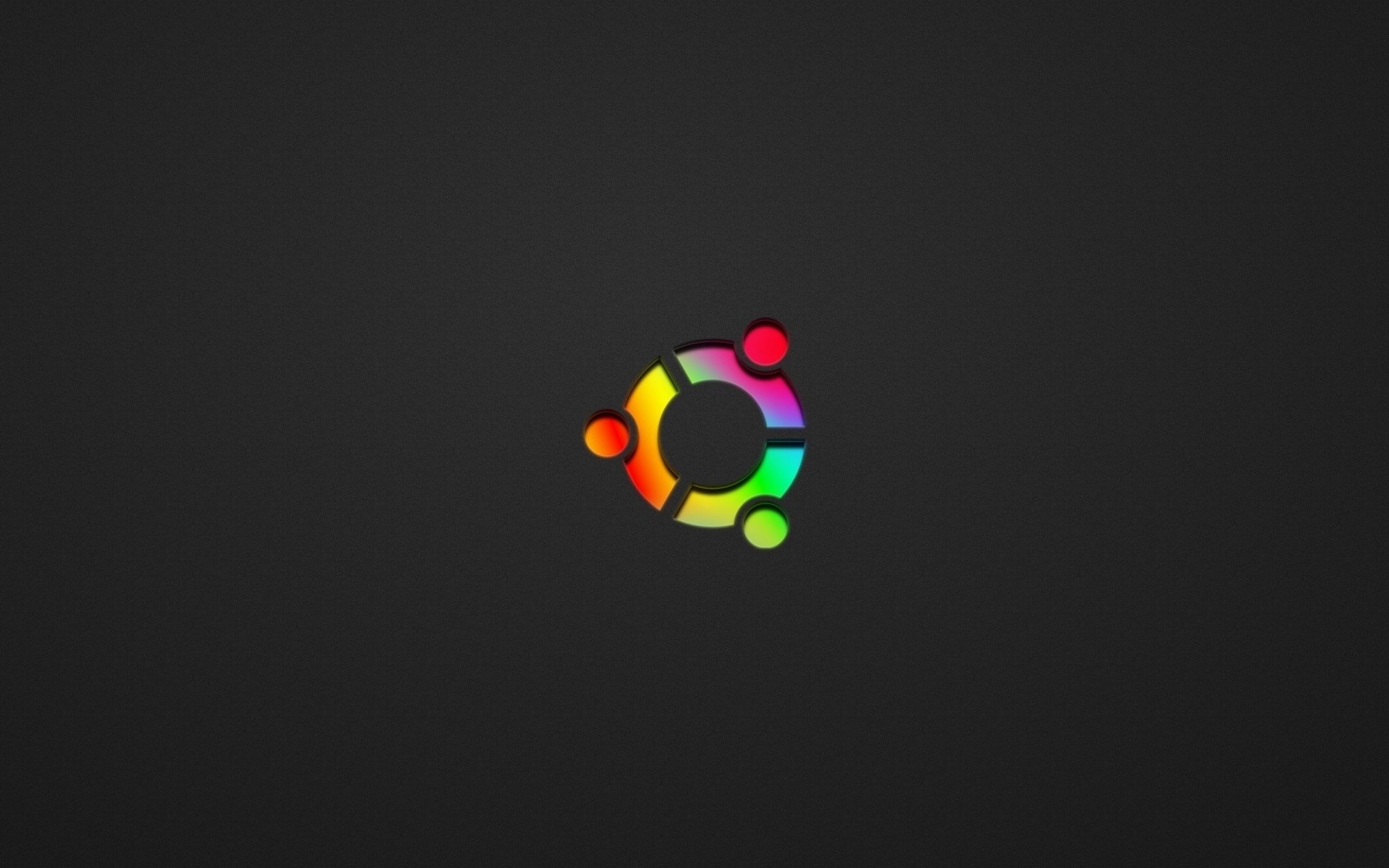 ubuntu colored círculo multicolor minimalismo emblemas