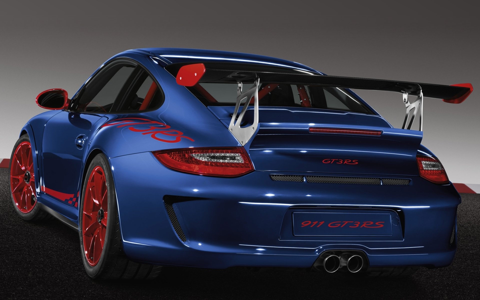 porsche 911 gt3 rs porsche gt3 supersamochód widok z tyłu