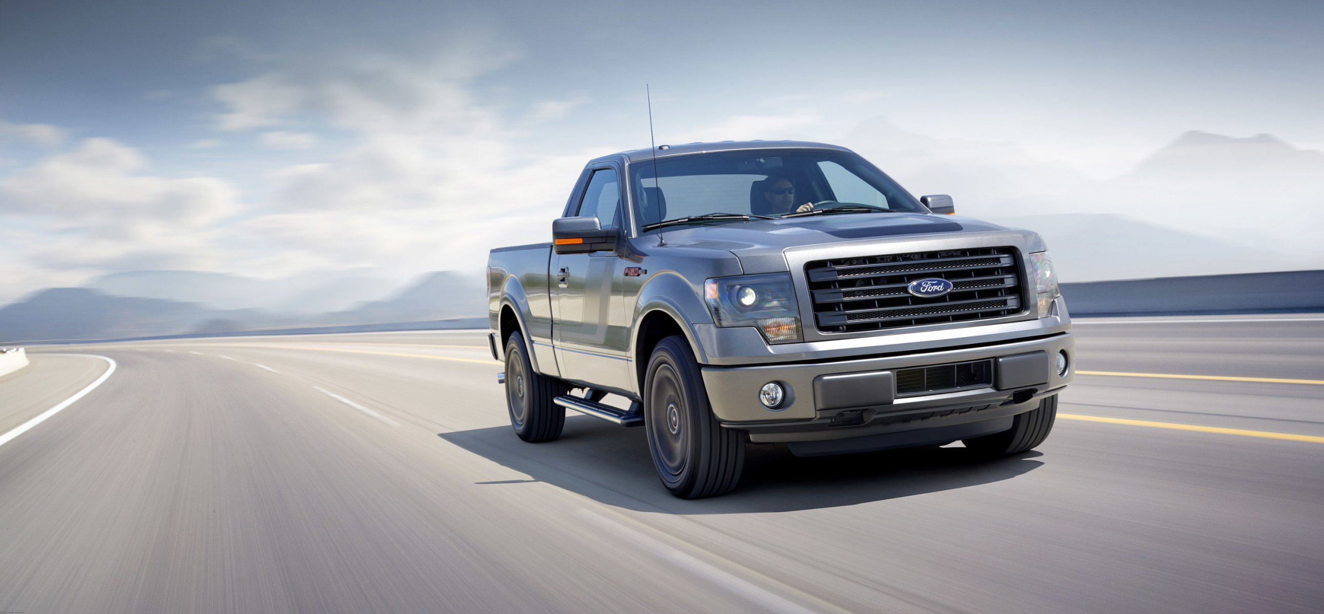 ford f-150 temblor frente coche potente camioneta