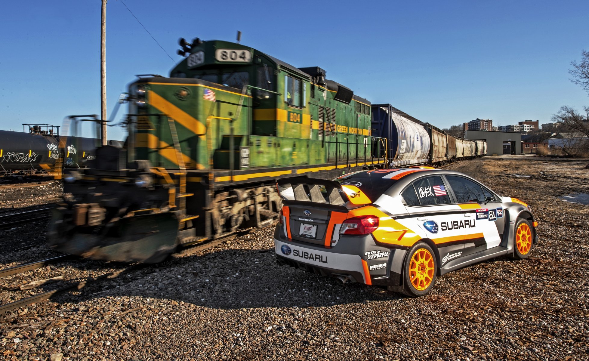 2015 subaru wrx sti rallycross subaru train railway