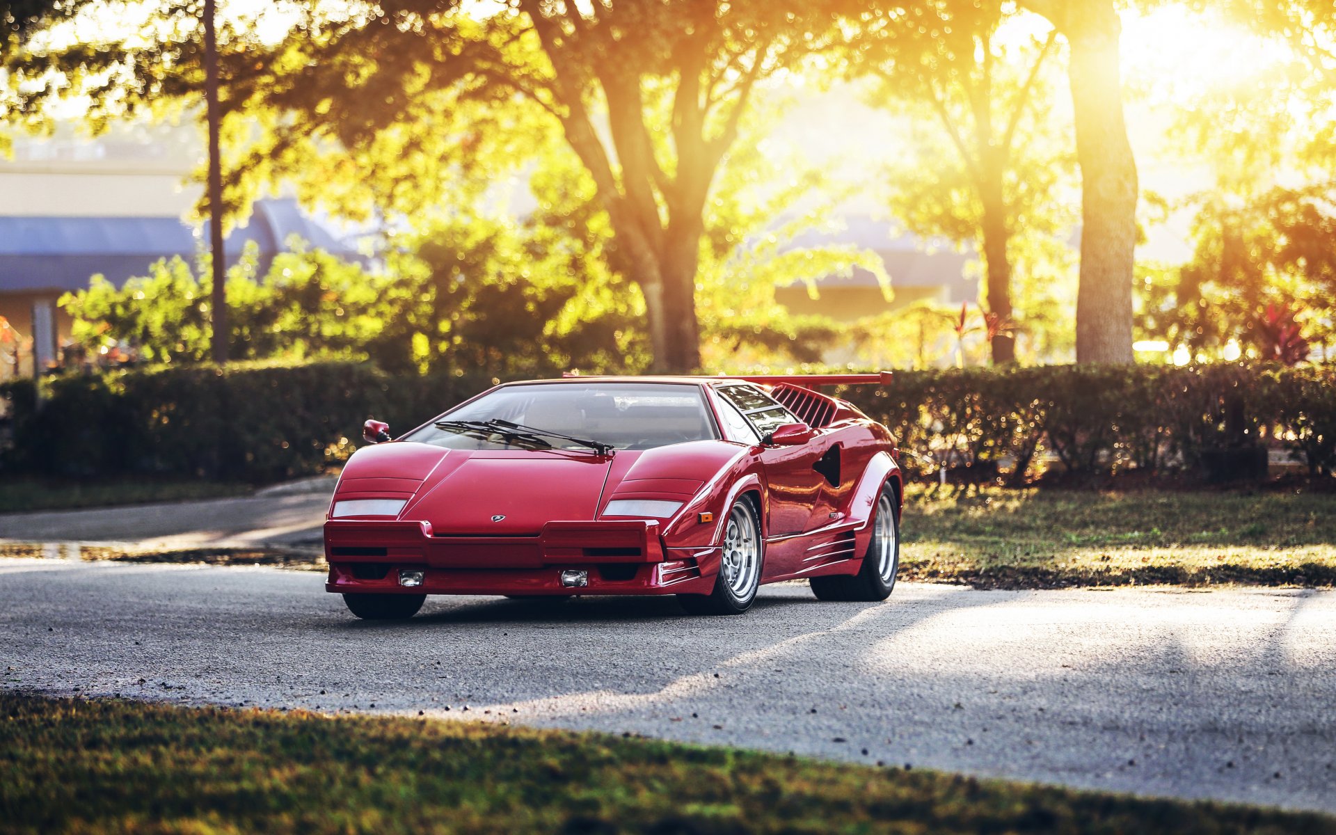 lamborghini countach supercar red hq wallpaper