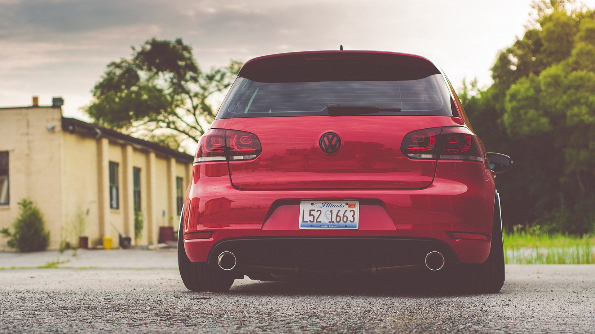 volkswagen mk6 bbs vw golf gti czerwone