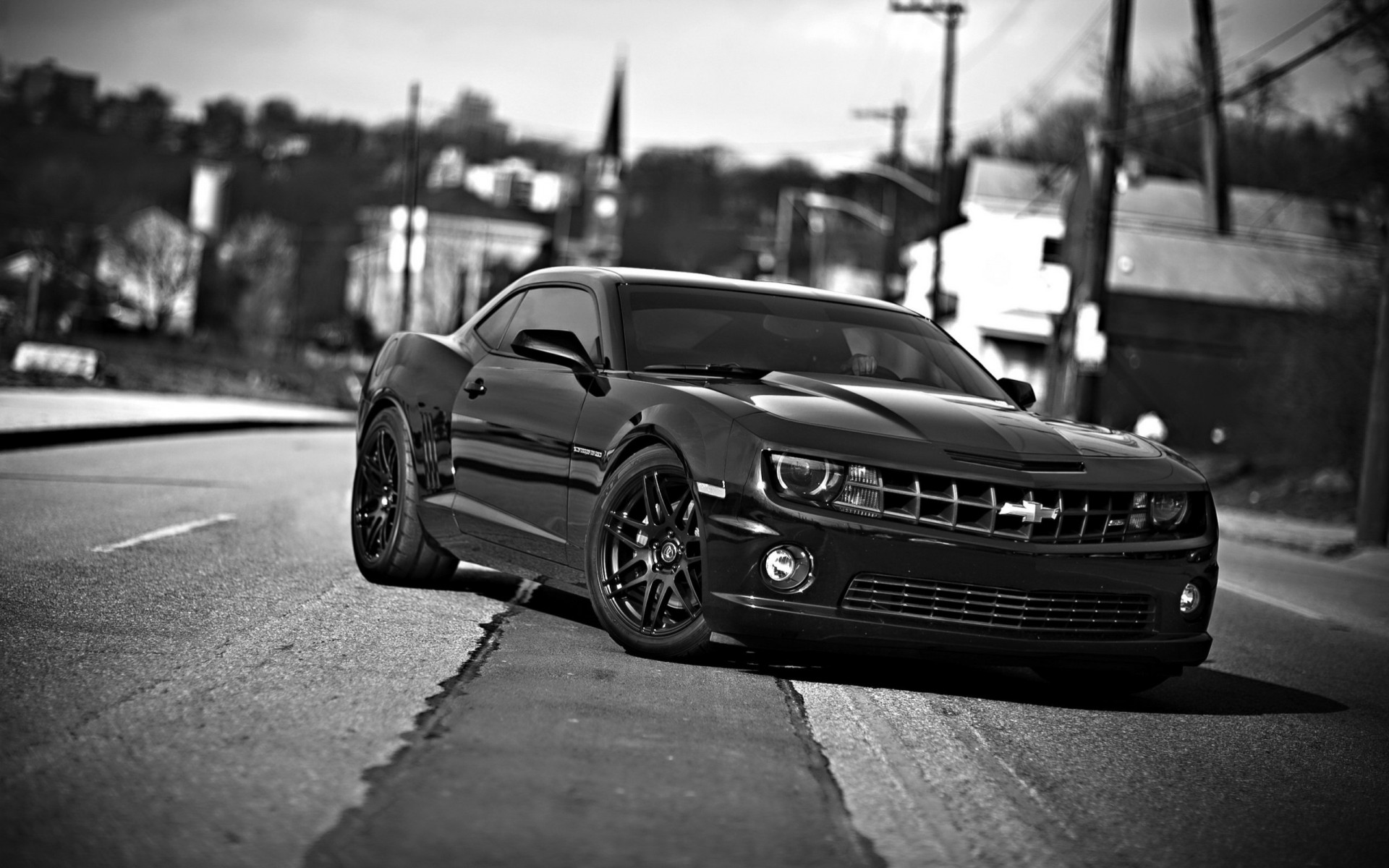 auto chevrolet camaro chevrolet auto schwarz / weiß schwarz camaro korvette straße felgen schubkarre asphalt scheinwerfer