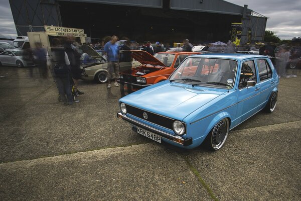 Oldtimer-Ausstellung Volkswagen golf